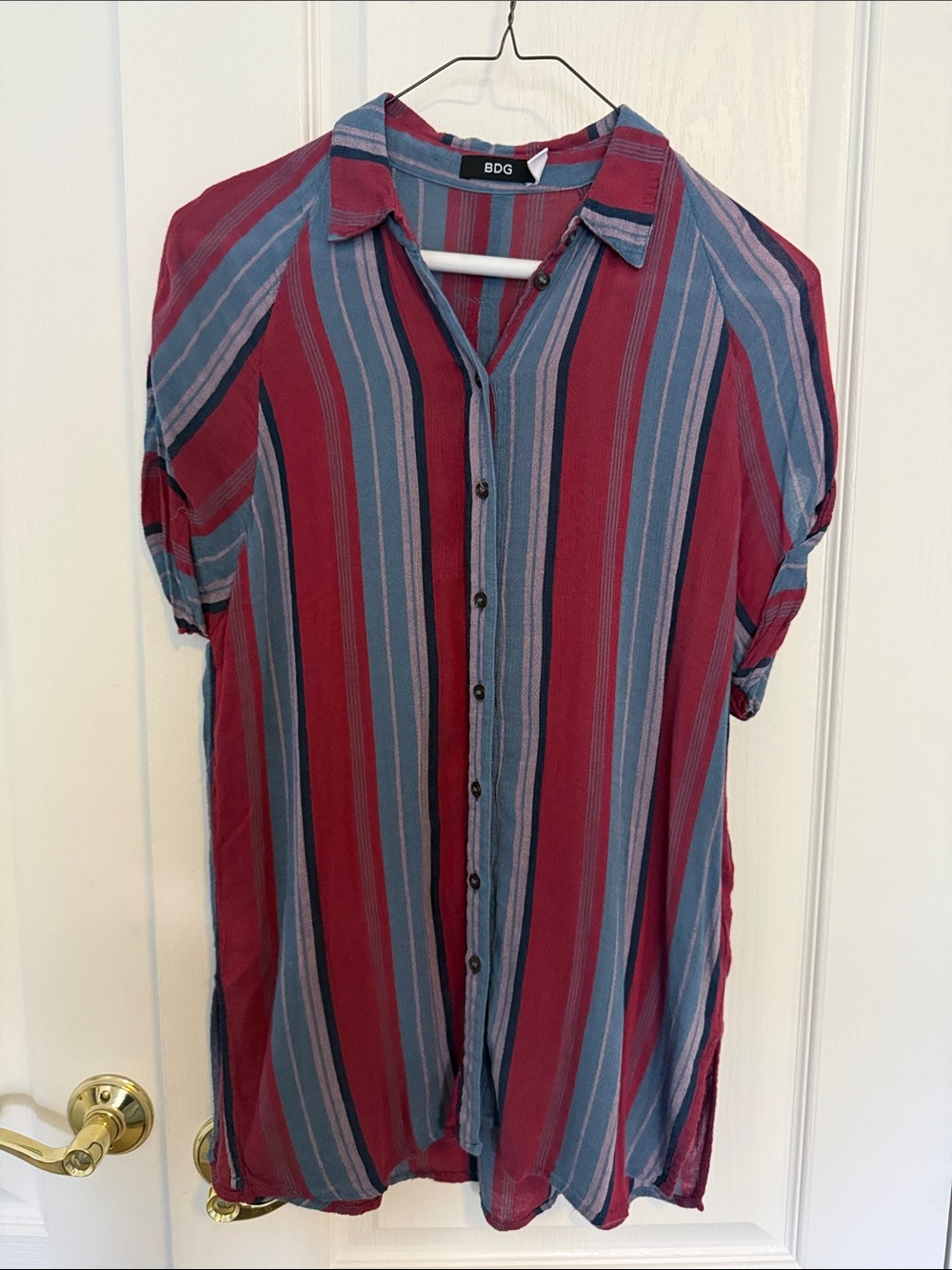 BDG striped button down shirt
